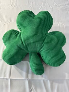 Hobby Lobby Green Shamrock Corduroy Accent Pillow